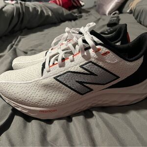 New Balance White and Black Athletic Shoes